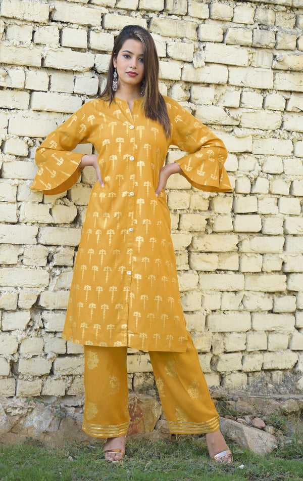Rayon Printed Women's Kurta palazzo Sets - kurtisbazaar